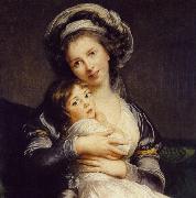 eisabeth Vige-Lebrun Turban with Her Child oil on canvas